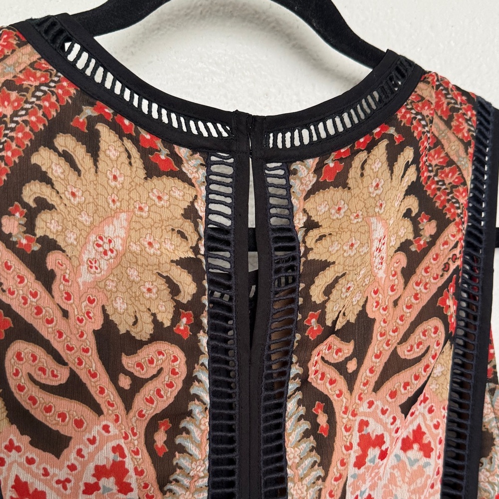 Ranna Gill Anthropologie Claudette Paisley Maxi Dress 70s Boho Romantic - Picture 7 of 13